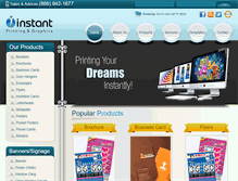 Tablet Screenshot of printinstantly.com